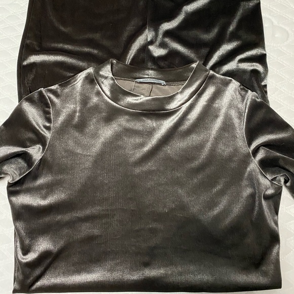 ZARA metallic shirt dress - Picture 2 of 2